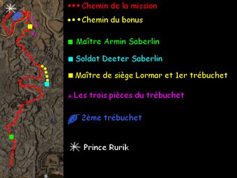 Carte de la quête : Fort Ranik (Quête zaishen)