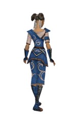 Armure de Shing Jea pour moine (Femme) - Bleu Dos.jpg