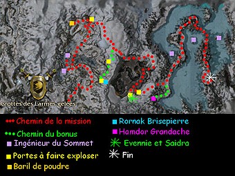 Carte générale - Grottes des Larmes gelées (Mission en mode coopératif)