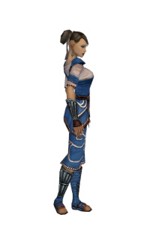 Armure de Shing Jea pour moine (Femme) - Bleu Droite.jpg