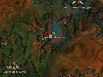 Carte de la quête : Lagon de Mamnoun (Quête zaishen)