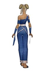 Armure d'Ascalon pour moine (Femme) - Bleu Dos.jpg