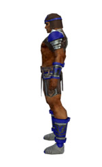 Armure de gladiateur pour guerrier (Homme) - Bleu Gauche.jpg