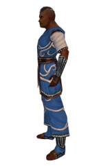 Armure de Shing Jea pour moine (Homme) - Bleu Gauche.jpg