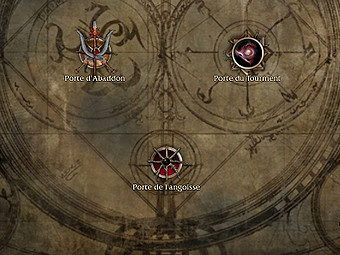 Carte générale - Porte de l'angoisse