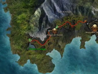 Carte de la quête : Trouver Ang l'Ephémère