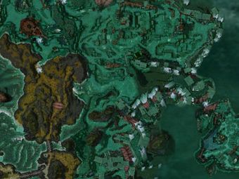 Carte générale - Cratère de Rhea